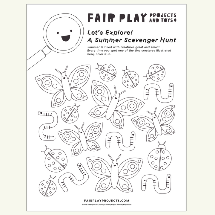 Let's Explore: Summer Scavenger Hunt Printable Download