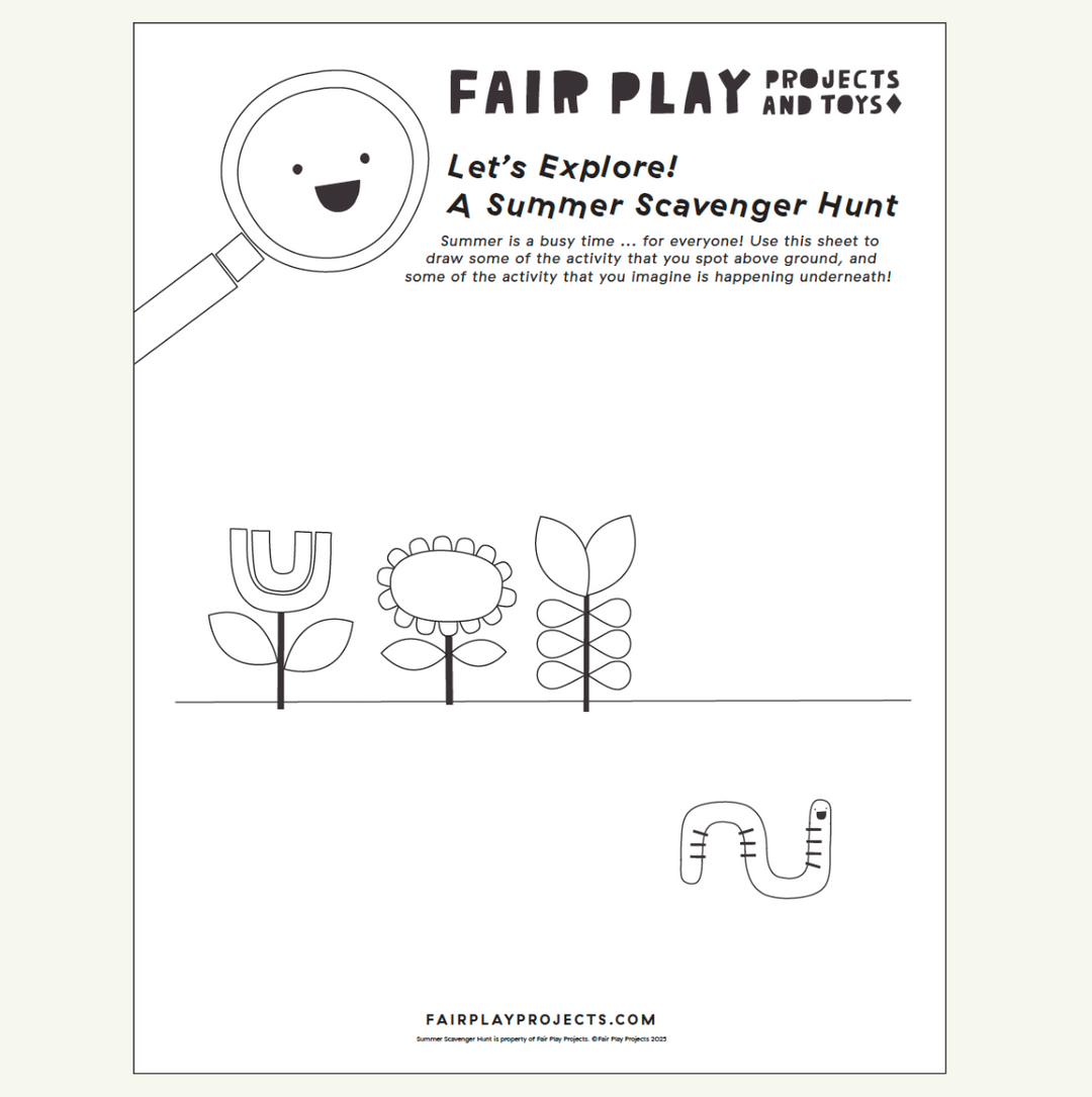 Let's Explore: Summer Scavenger Hunt Printable Download