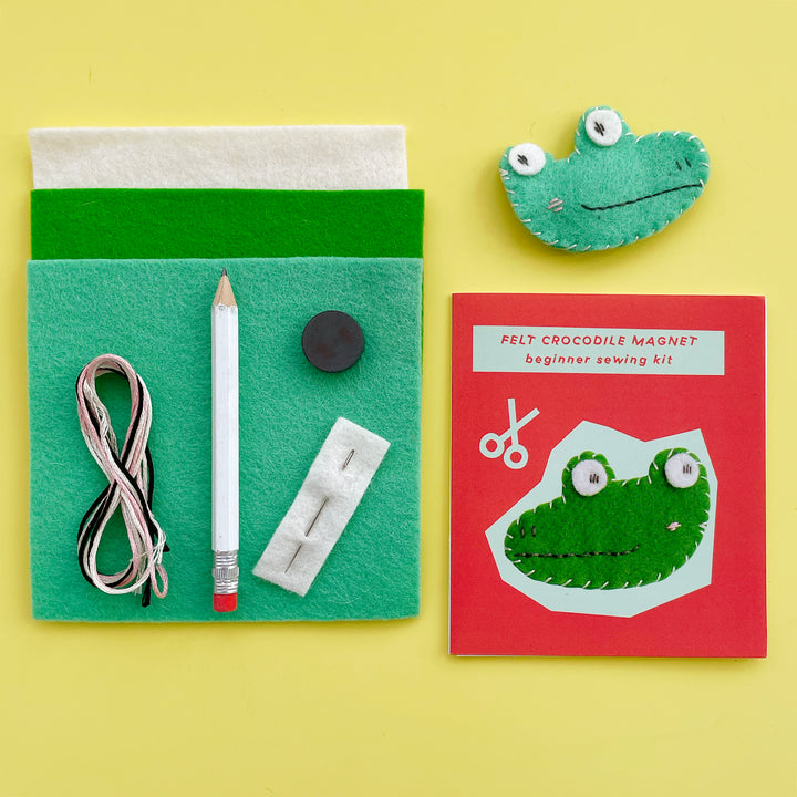 Felt Crocodile Sewing Kit