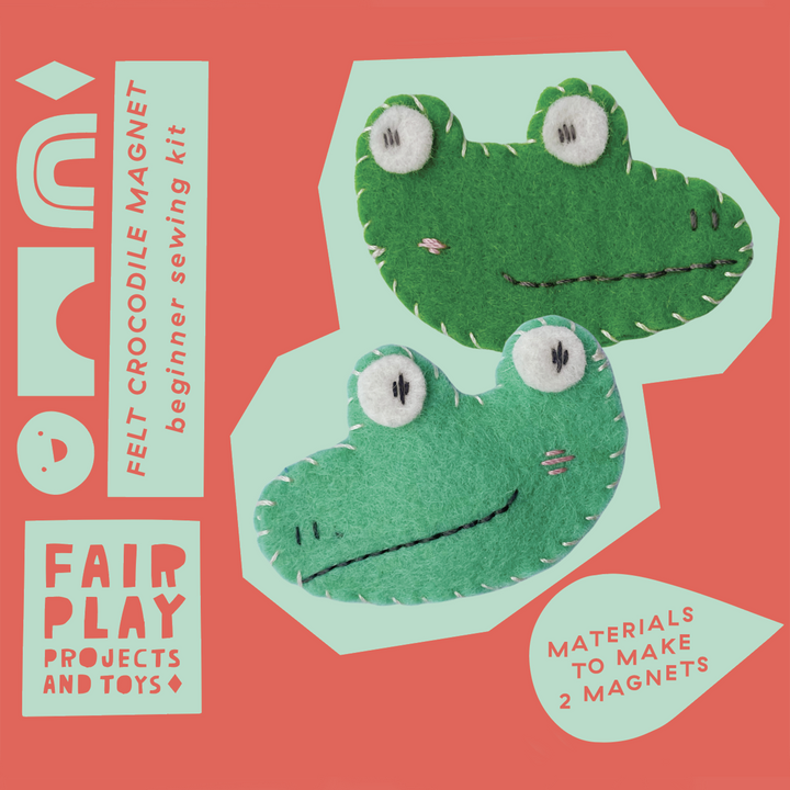 Felt Crocodile Sewing Kit