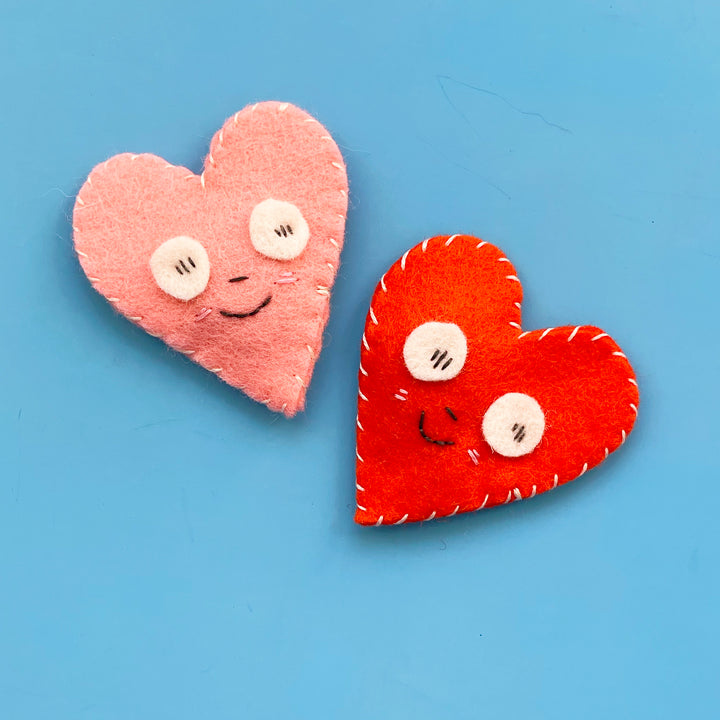 Felt Heart Magnet Sewing Kit