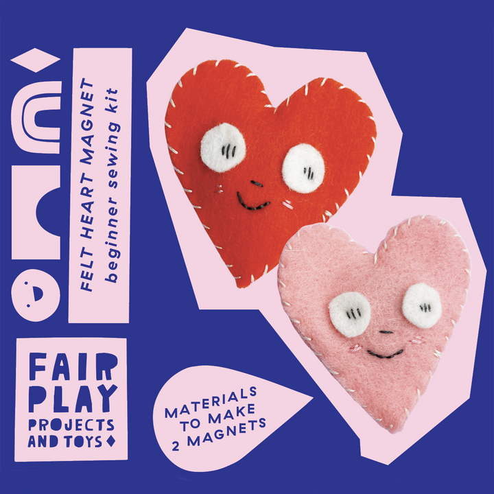 Felt Heart Magnet Sewing Kit