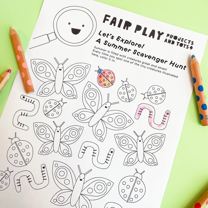 Let's Explore: Summer Scavenger Hunt Printable Download