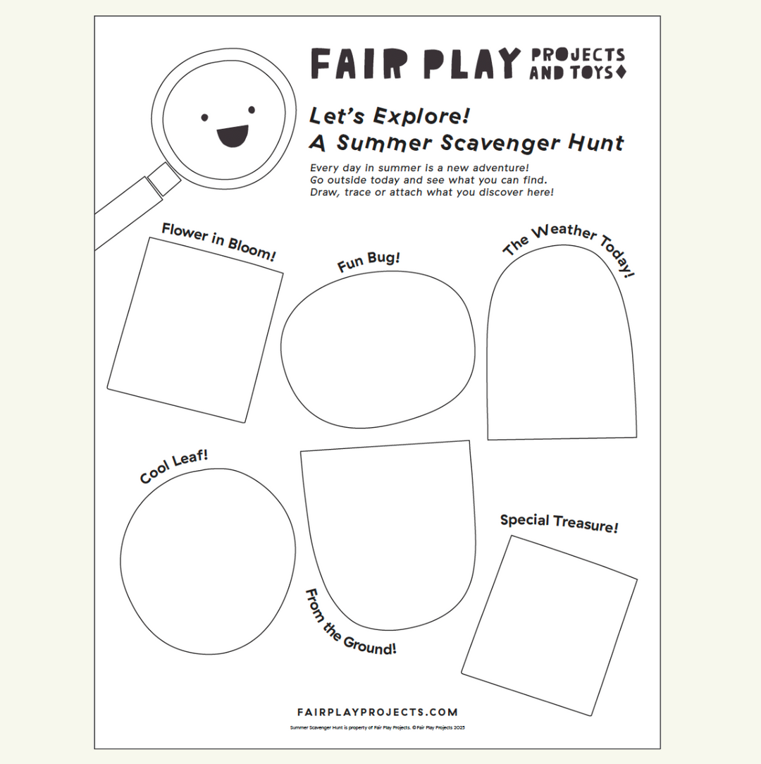 Let's Explore: Summer Scavenger Hunt Printable Download