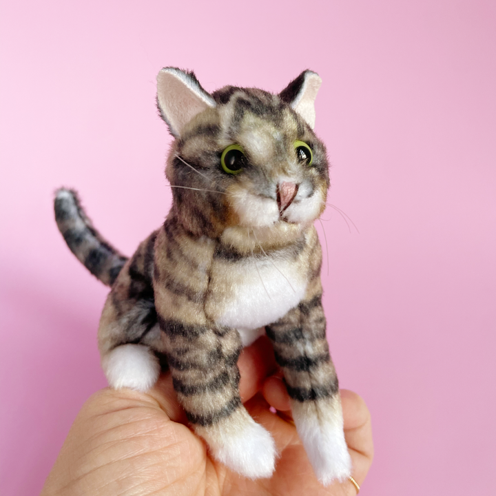 Tabby Cat Finger Puppet
