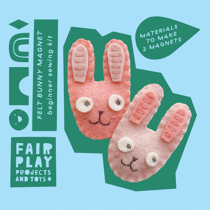 Felt Bunny Magnet Sewing Kit