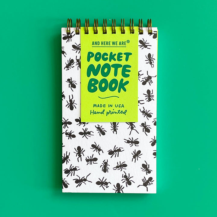 Ants Letterpress Spiral Notebook