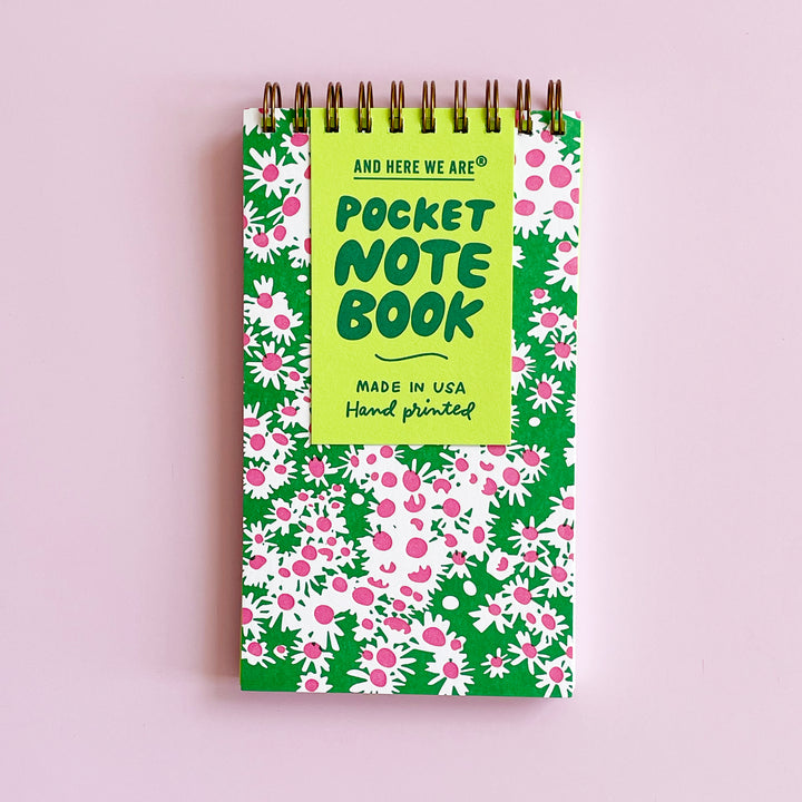Aster Wildflower Letterpress Spiral Notebook