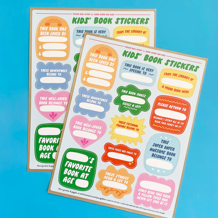 Kids' Book Plate Stickers