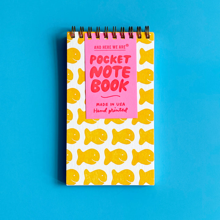 Goldfish Cracker Letterpress Spiral Notebook