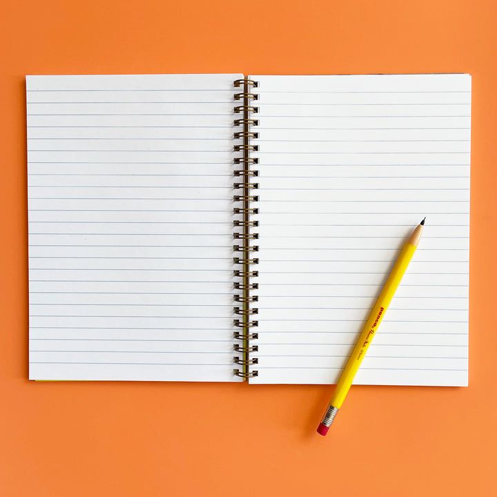 Hot Dogs Letterpress Spiral Notebook