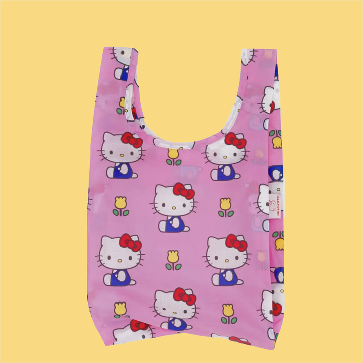 Hello Kitty Pink Floral Reusable Bag