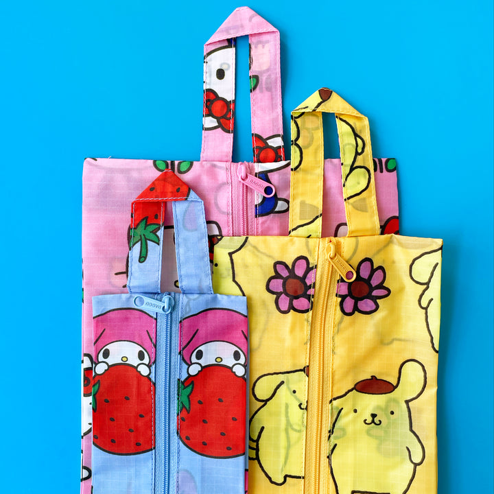 Set of 3 Hello Kitty and Friends Florals Zip Bags