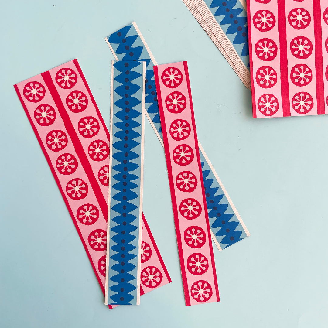 Pink and Blue Paper Chain