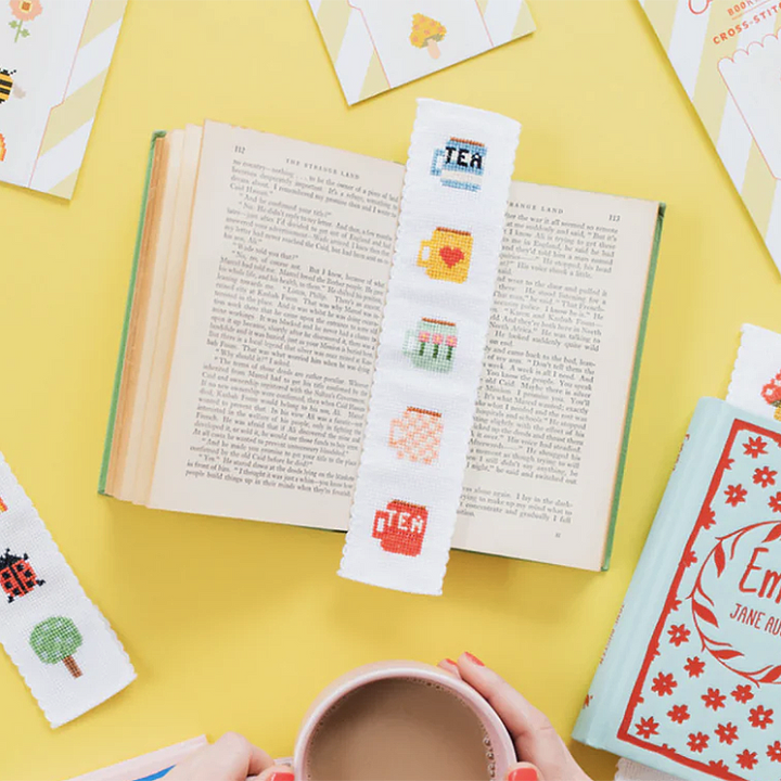 Tea/ Mugs Cross Stitch Bookmark Kit