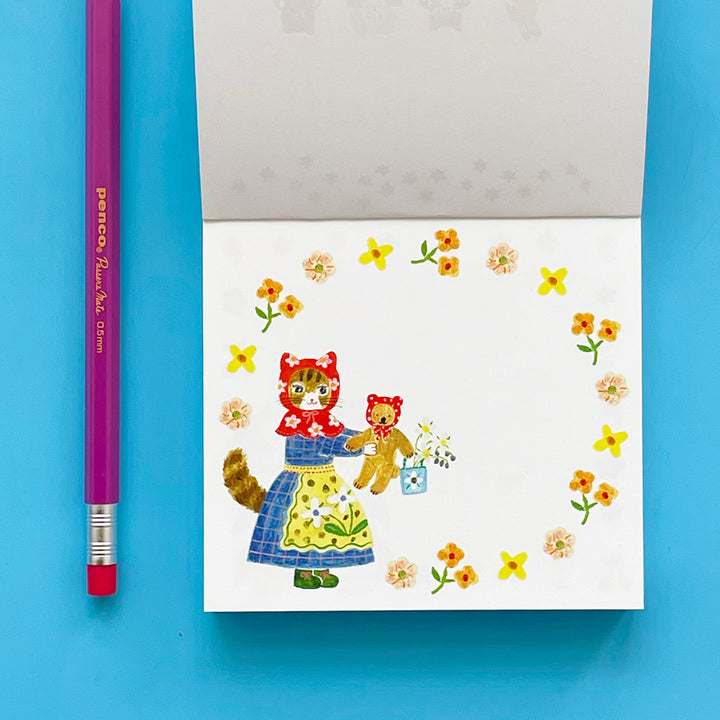 Aiko Fukawa Little Fluffy Friends Block Memo Pad