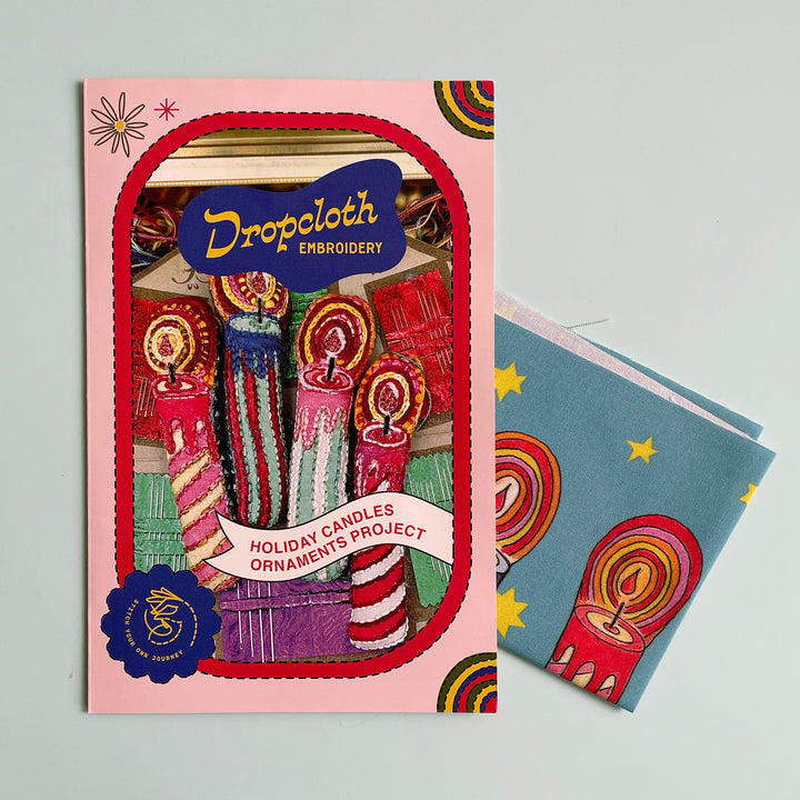 Holiday Candles Embroidery Project