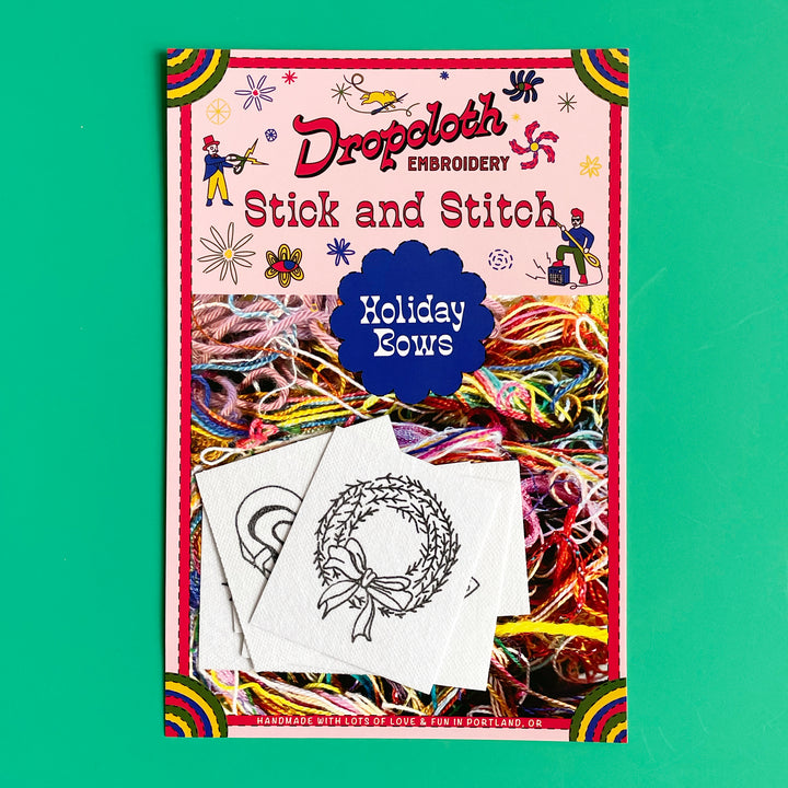 Holiday Bows Embroidery Pattern