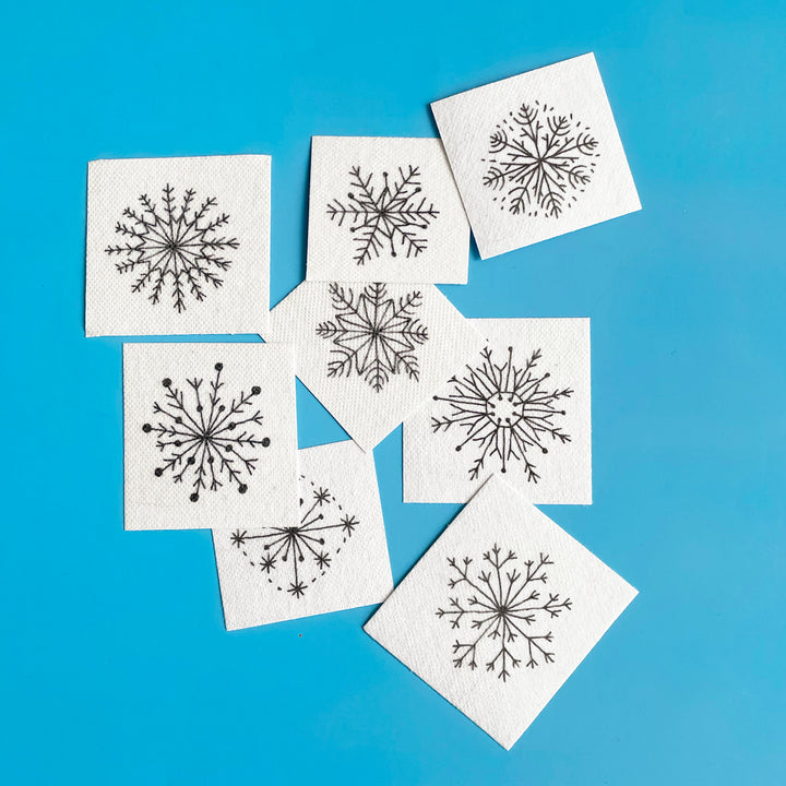 Snow Flakes Embroidery Pattern