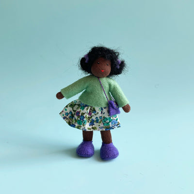 Young Dollhouse Doll with Skirt