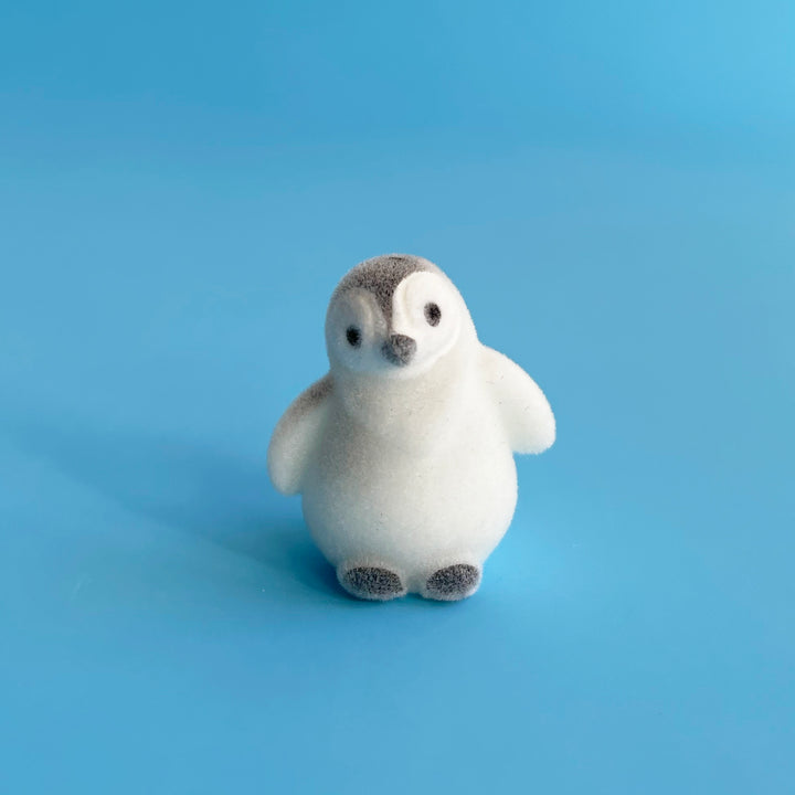 Tiny Flocked Baby Penguins