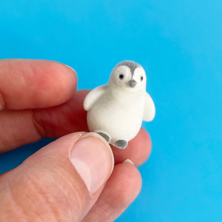 Tiny Flocked Baby Penguins