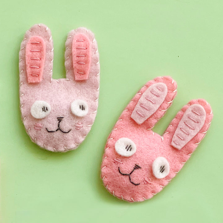 Felt Bunny Magnet Sewing Kit