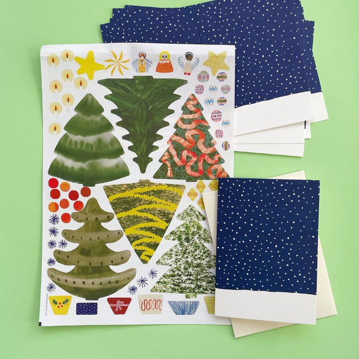 Make Your Own Christmas Tree Cards