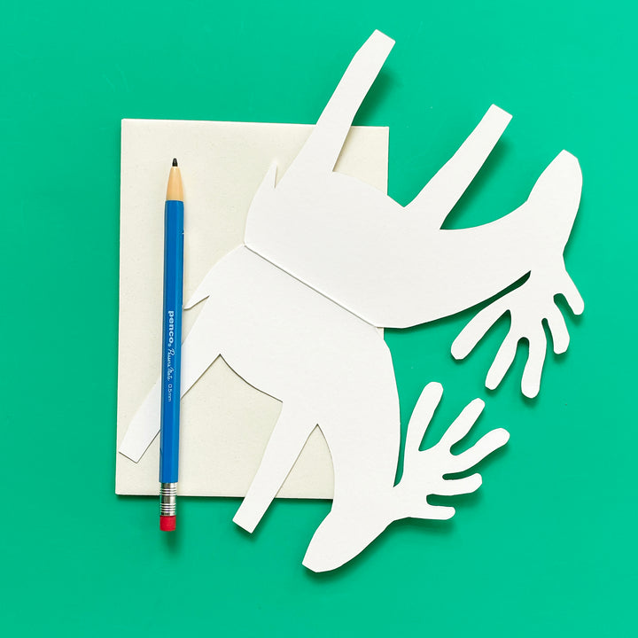 Christmas Reindeer Die Cut Card