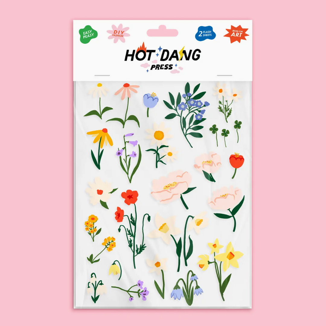 Flowers Always Iron-on Sheet