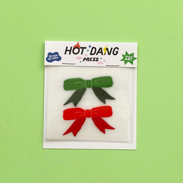 Holiday Bow Buddies Iron-On