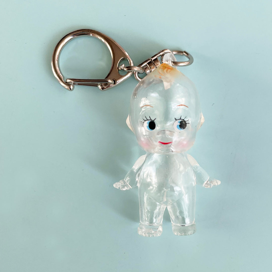 Clear Kewpie Doll Keychain
