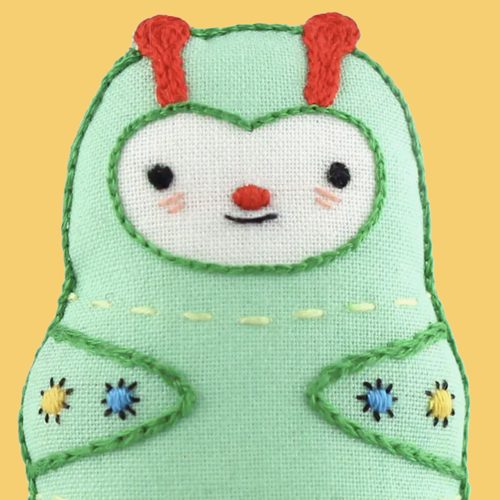 Caterpillar Embroidery Kit