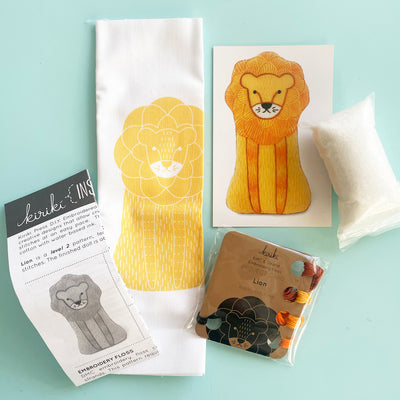 Lion Embroidery Kit