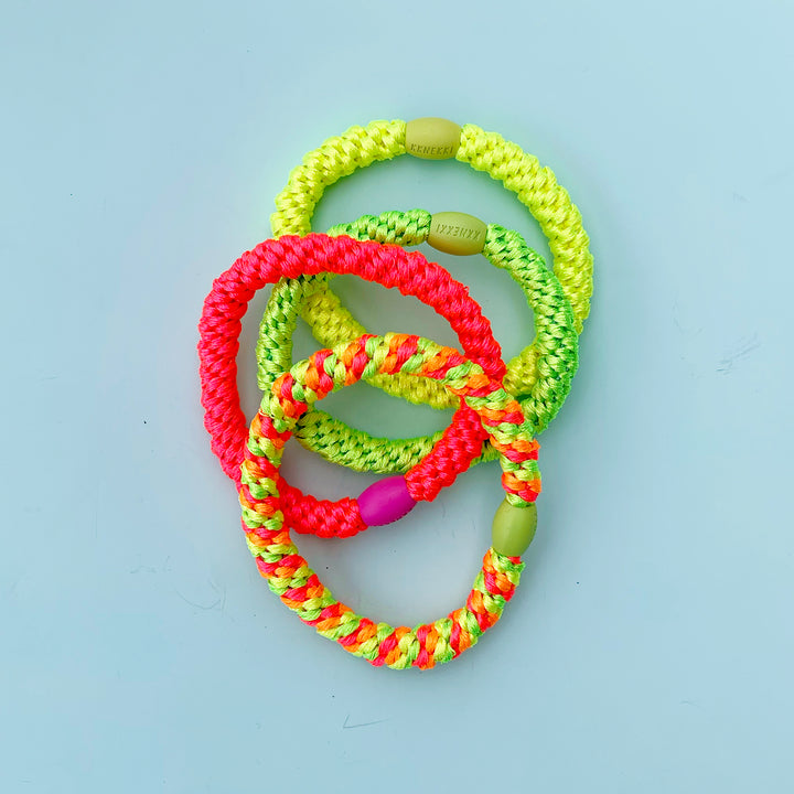 Colorful Solids Hair Tie Bracelet Singles