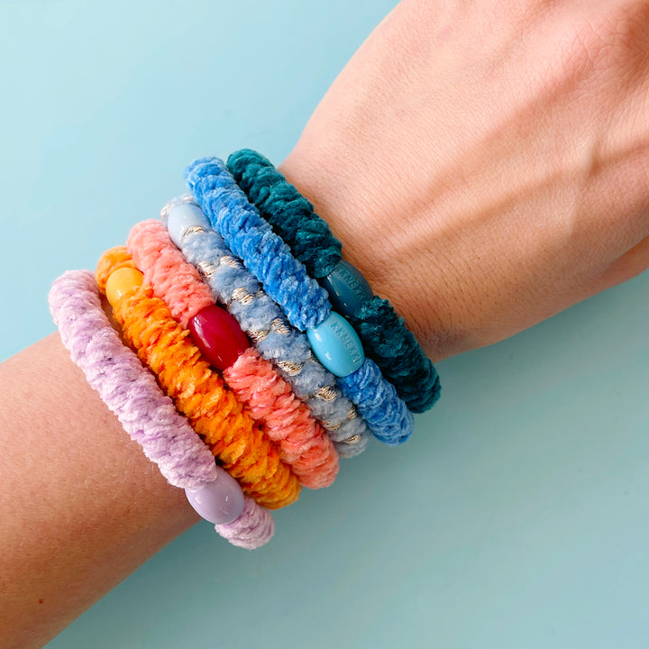 Colorful Solids Hair Tie Bracelet Singles