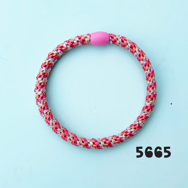 Thin Rainbow Hair Tie Bracelet Singles