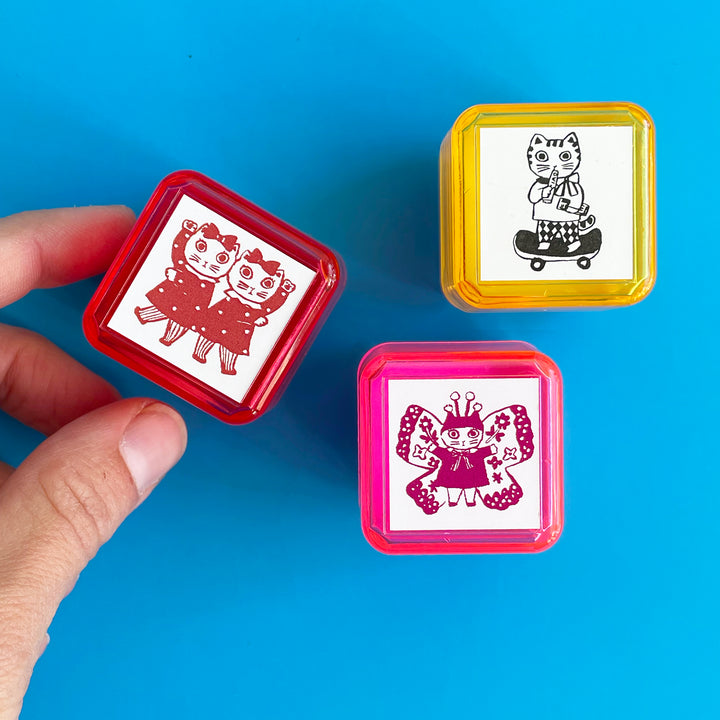 Yumi Kitagishi Cat Stamp