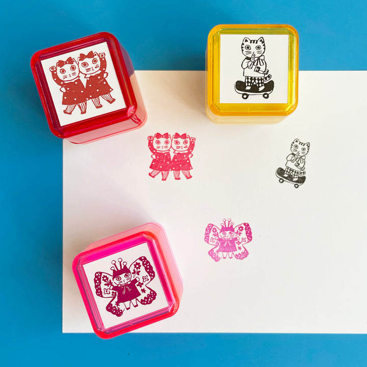 Yumi Kitagishi Cat Stamp