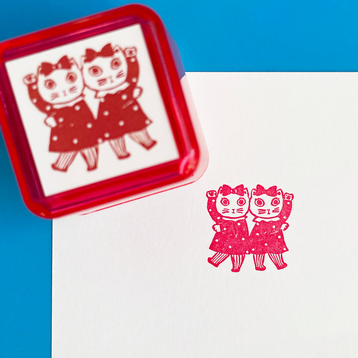 Yumi Kitagishi Cat Stamp