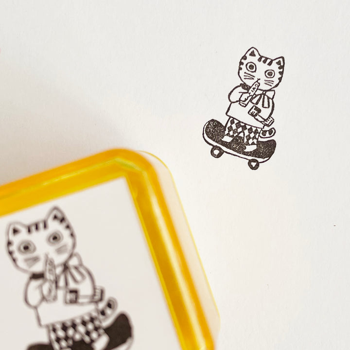 Yumi Kitagishi Cat Stamp