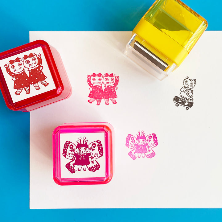 Yumi Kitagishi Cat Stamp