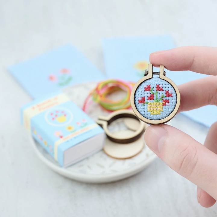 A Bunch of Flowers Mini Cross Stitch Kit