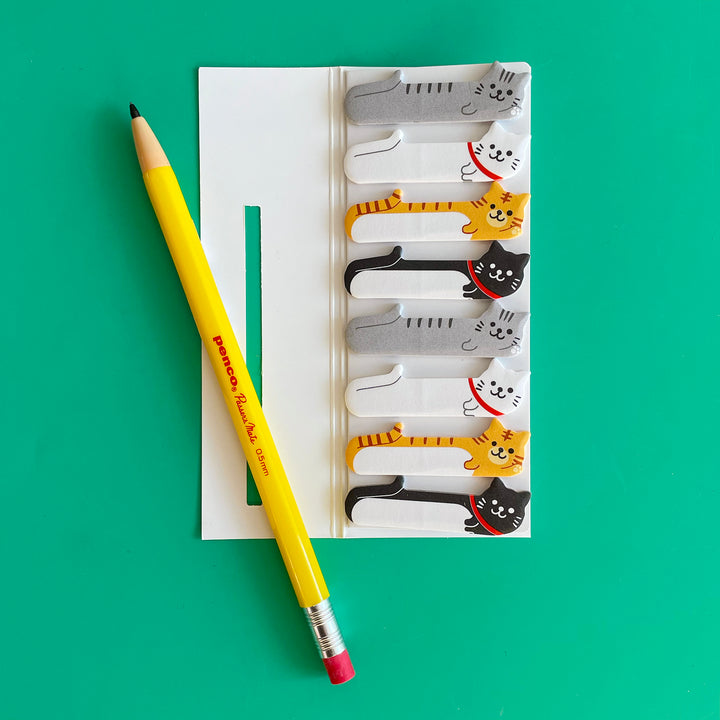 Set of Cat Sticky Tab Notes