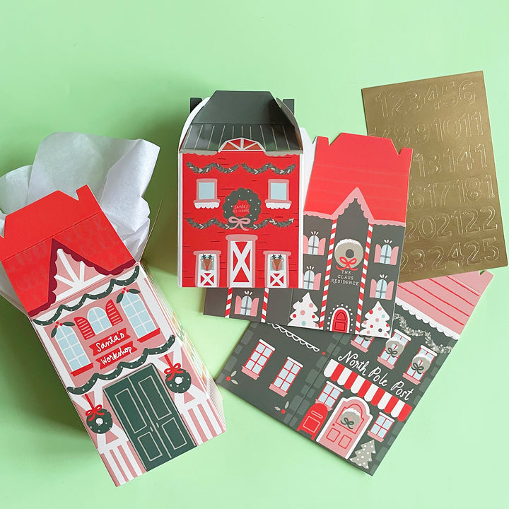 North Pole House Fillable Advent Calendar