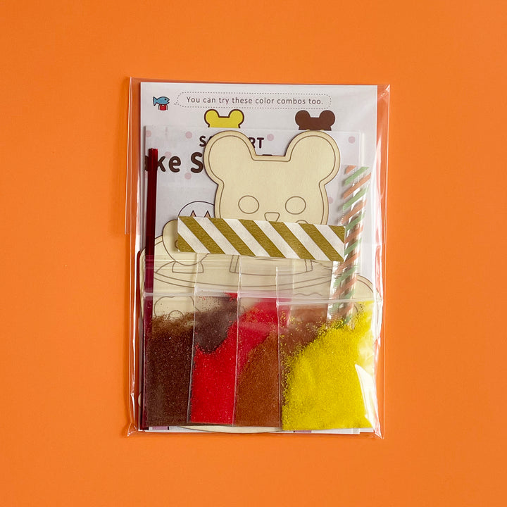 Bear Coffee Sunae Sand Art Kit