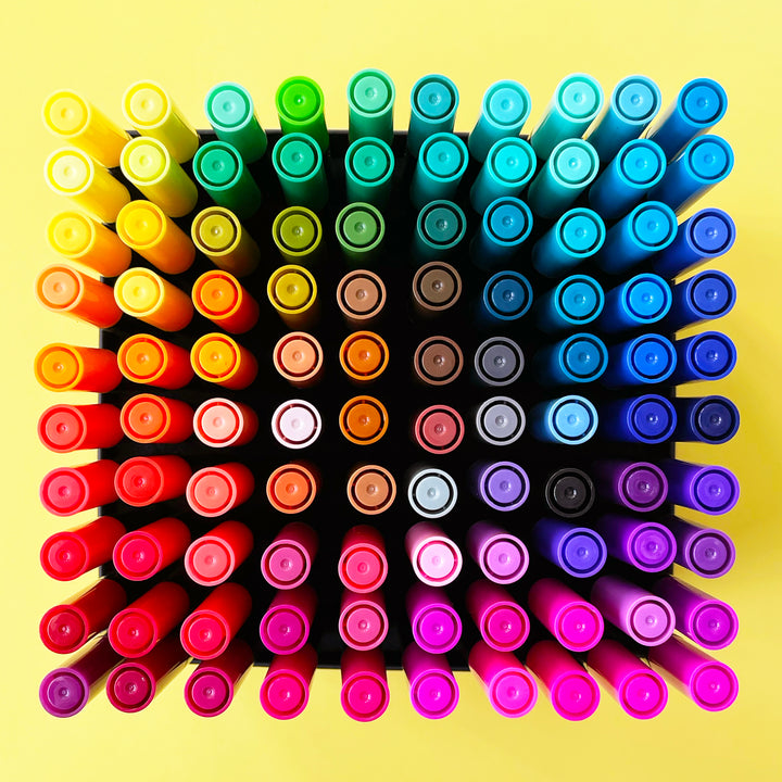 100 Double Tip Markers