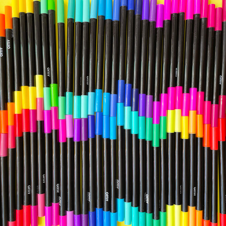 100 Double Tip Markers