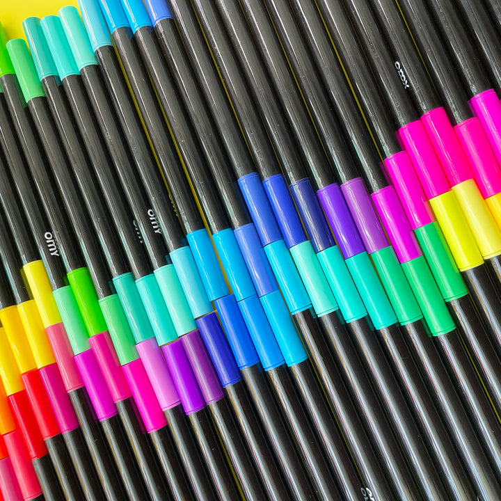 100 Double Tip Markers