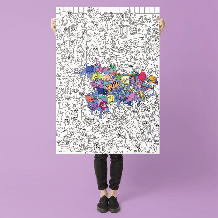 Kitty Giant Coloring Poster